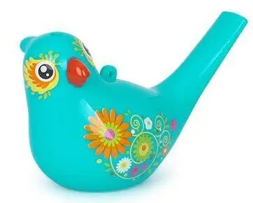 Цветная рисованная водная птица свисток Bathtime музыкальная игрушка для ребенка раннего обучения обучающая детская Подарочная Игрушка музыкальный инструмент - Цвет: Blue