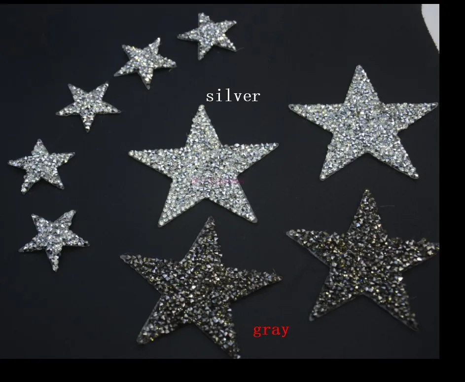 Нашивка с блестками в форме звезды аппликация для одежды винтажная нашивка