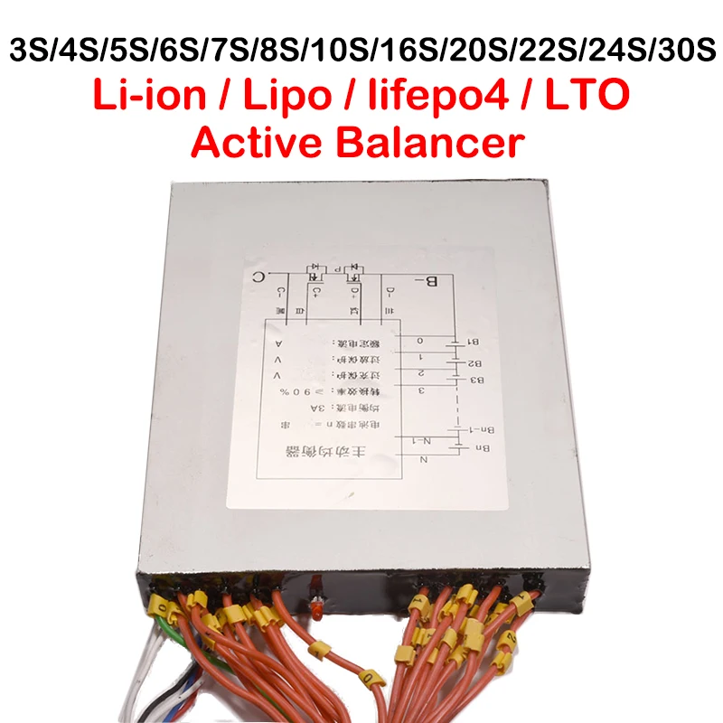 3а литий ионная Lipo Lifepo4 фосфатная активная балансировочная плата BMS