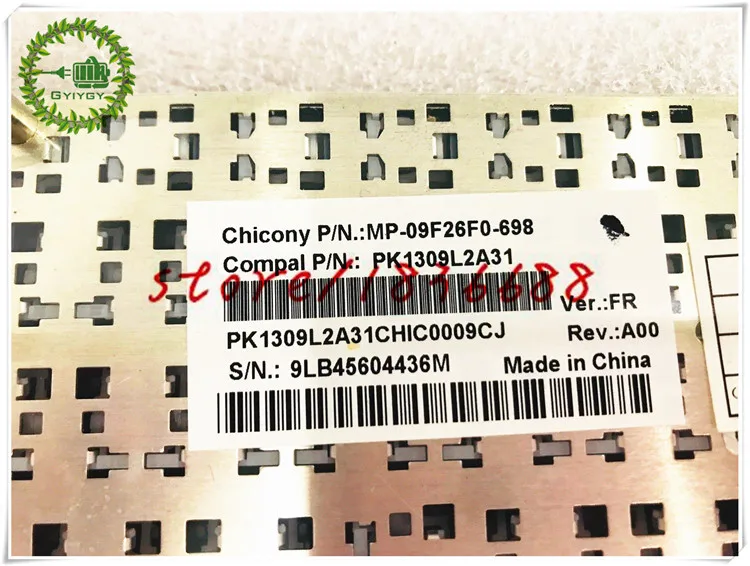 Клавиатура для ноутбуков Dell Inspiron 11Z 1110 P03T MINI 10 1012 1018 MP-09F26F0-698 PK1309L2A31 VER FR REV A00