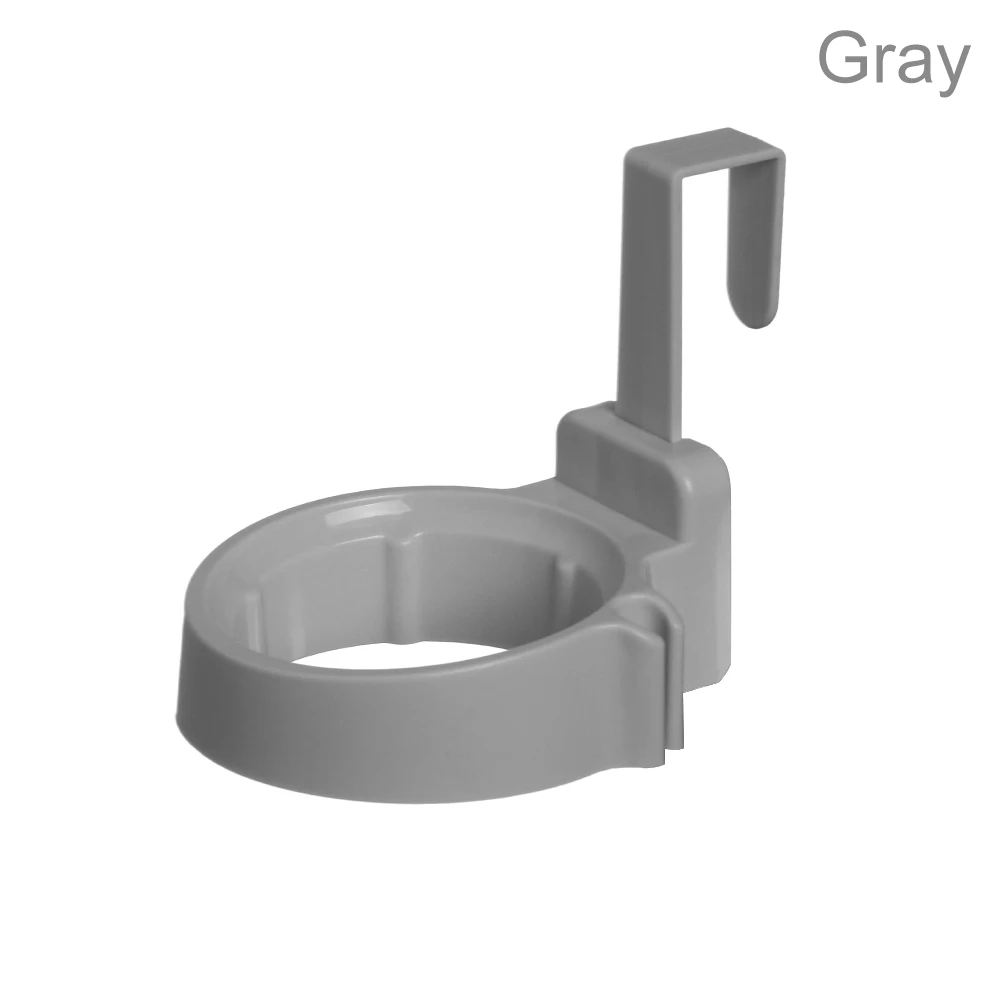 gray Держатель для ванной, фен, подставка для волос, органайзер, полка для хранения, дверной крючок для дома, отеля, общежития - Цвет: gray