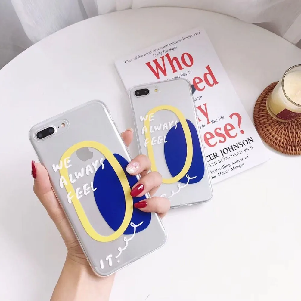 Hazy beauty для iPhone X 6 S 7 8 Plus чехол прозрачный узорчатый мягкий силиконовый из ТПУ