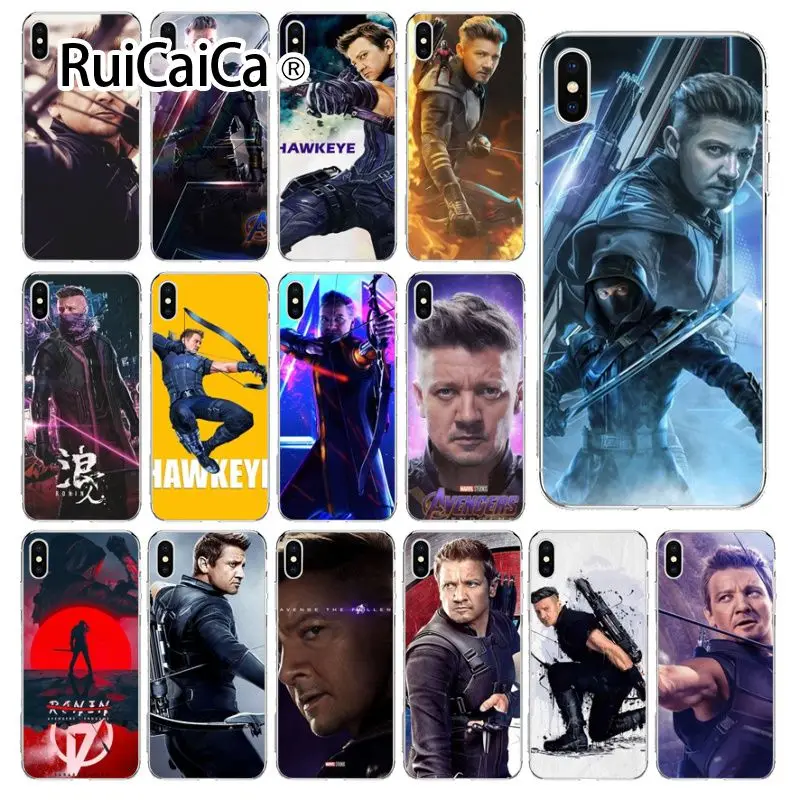 Ruicaica Marvel Hawkeye Прозрачный мягкий силиконовый чехол для телефона из ТПУ Apple iPhone 8 7 6 6S
