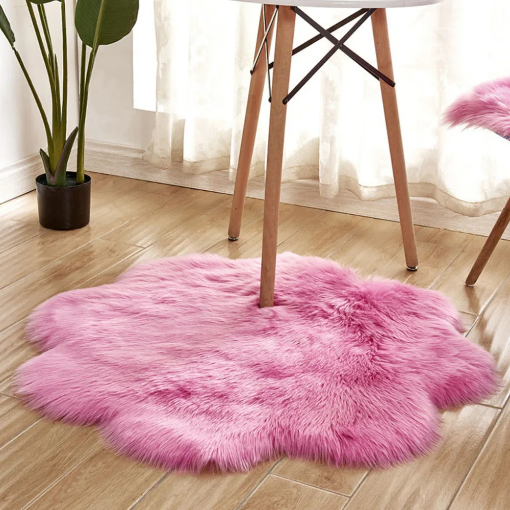 100% Brand New Professional Design Rugs Non Slip Rug Mats Hairy Soft Fluffy Faux Fur Carpet Mat Home Drop Shipping | Дом и сад