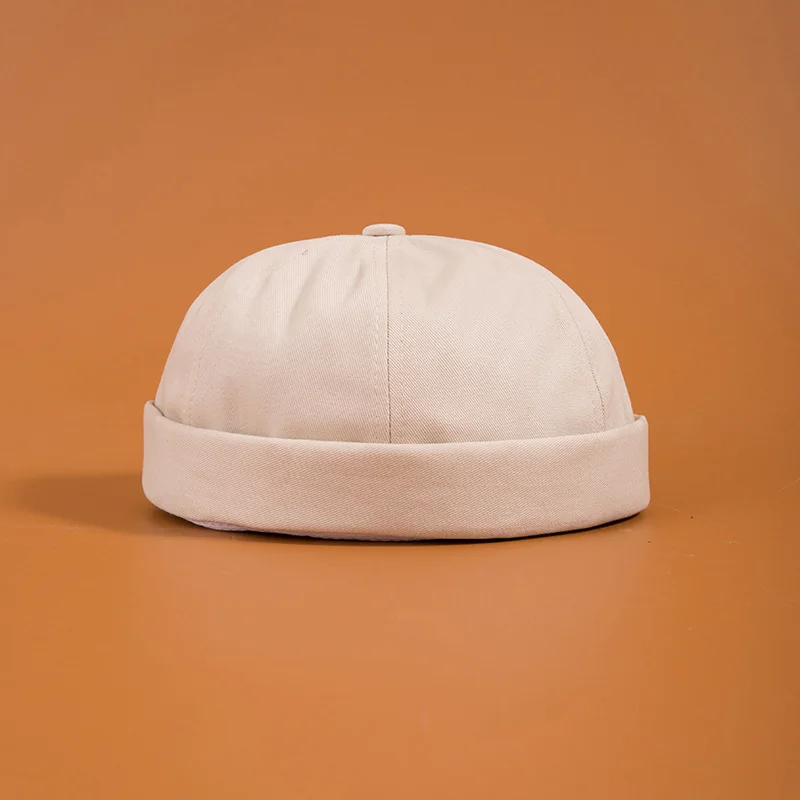 Мужская Летняя хлопковая кепка Skullies без полей, винтажные уникальные уличные портативные головные уборы Docker, многофункциональная шапка Miki Beanie