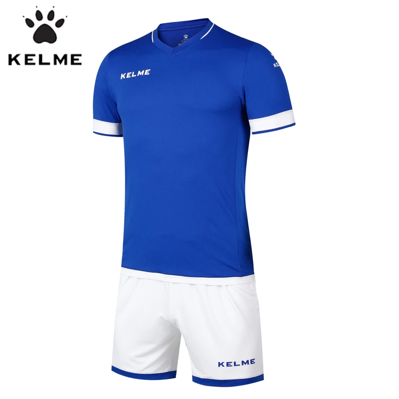 KELME, мужские футбольные наборы, на заказ, тренировочные, с коротким рукавом, майки, шорты для футбола, Survete, для мужчин, t, высокое качество, K15Z212