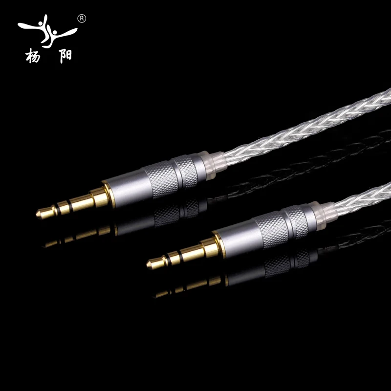 YYAUDIO Y 8 Hifi 3 5 мм AUX кабель высокого качества 7N OCC позолоченный штекер до аудио