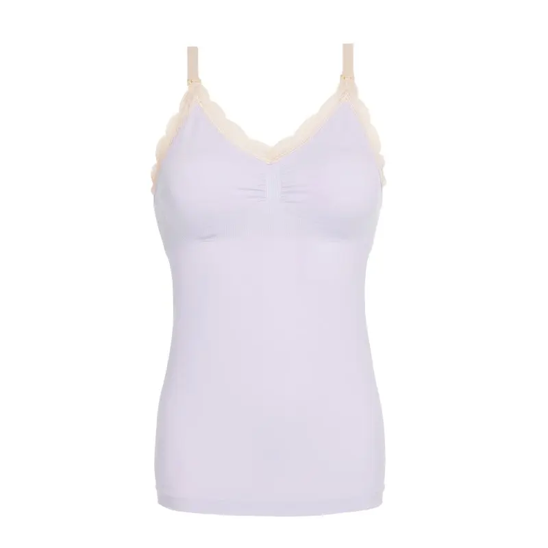Топ с v-образным вырезом для беременных, кружевной топ для кормящих, Комфортный топ для беременных женщин, беспроводной Топ для грудного вскармливания, жилет, Одежда для беременных