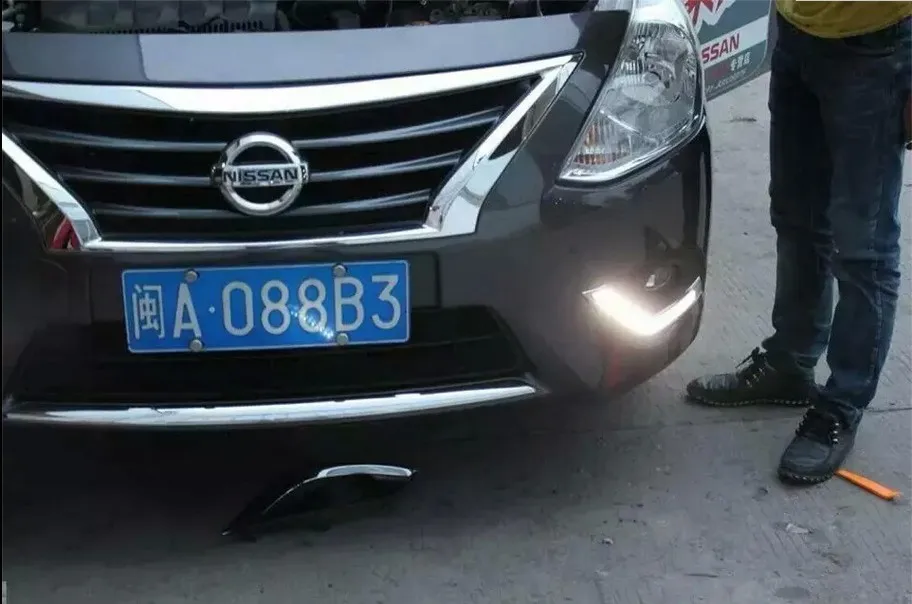 OsMrk светодиодные противотуманные фары светильник для nissan versa sunny 2014 15 аксессуары