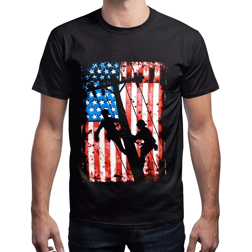 Мужская футболка camiseta лето 3D флаг США повседневные мужские рубашки с принтом