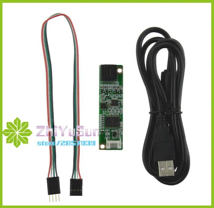 4 проводной резистивный USB сенсорный контроллер ZhiYuSun ЖК сенсорная панель карта