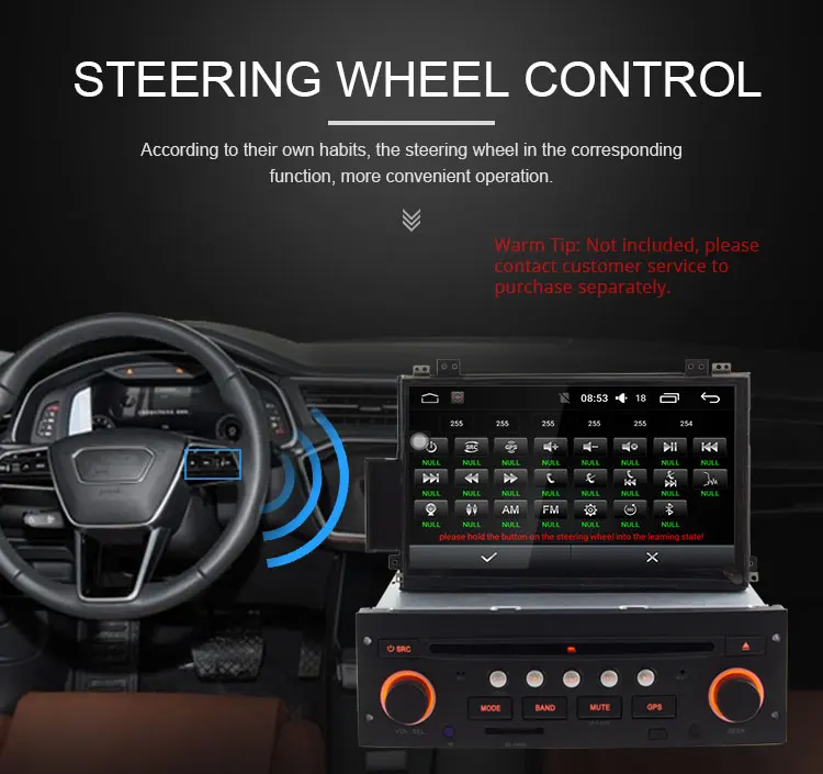 Android 9,0 для Citroen C5 2009-2012 автомобильный Радио dvd-плеер gps навигация Bluetooth RDS рулевое колесо управление wifi gps Navi