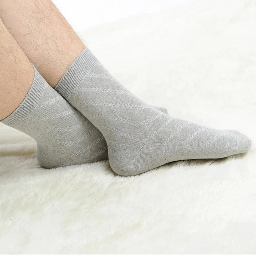 2017 однотонные Саржевые деловые мужские носки высококачественные хлопковые