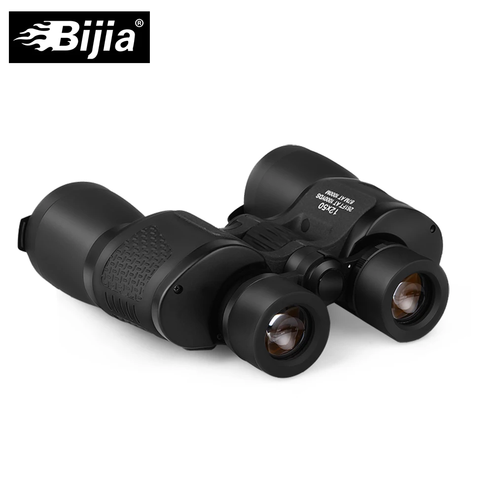 BIJIA 12x50 Wide Angle High Quality Classic Telescope Professional Hunting Binoculars Hefinition Waterproof | Инструменты