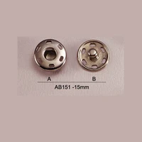 240setsmetal snap buttons 15mm metal brass sew on press button snap button fastener press stud buttons sf 020