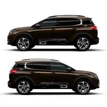 World Datong, автомобильный Стайлинг, Спортивная Автомобильная наклейка для Citroen C5 AIRCROSS Mark Levinson, автомобильные наклейки с обеих сторон - Название цвета: Brown car
