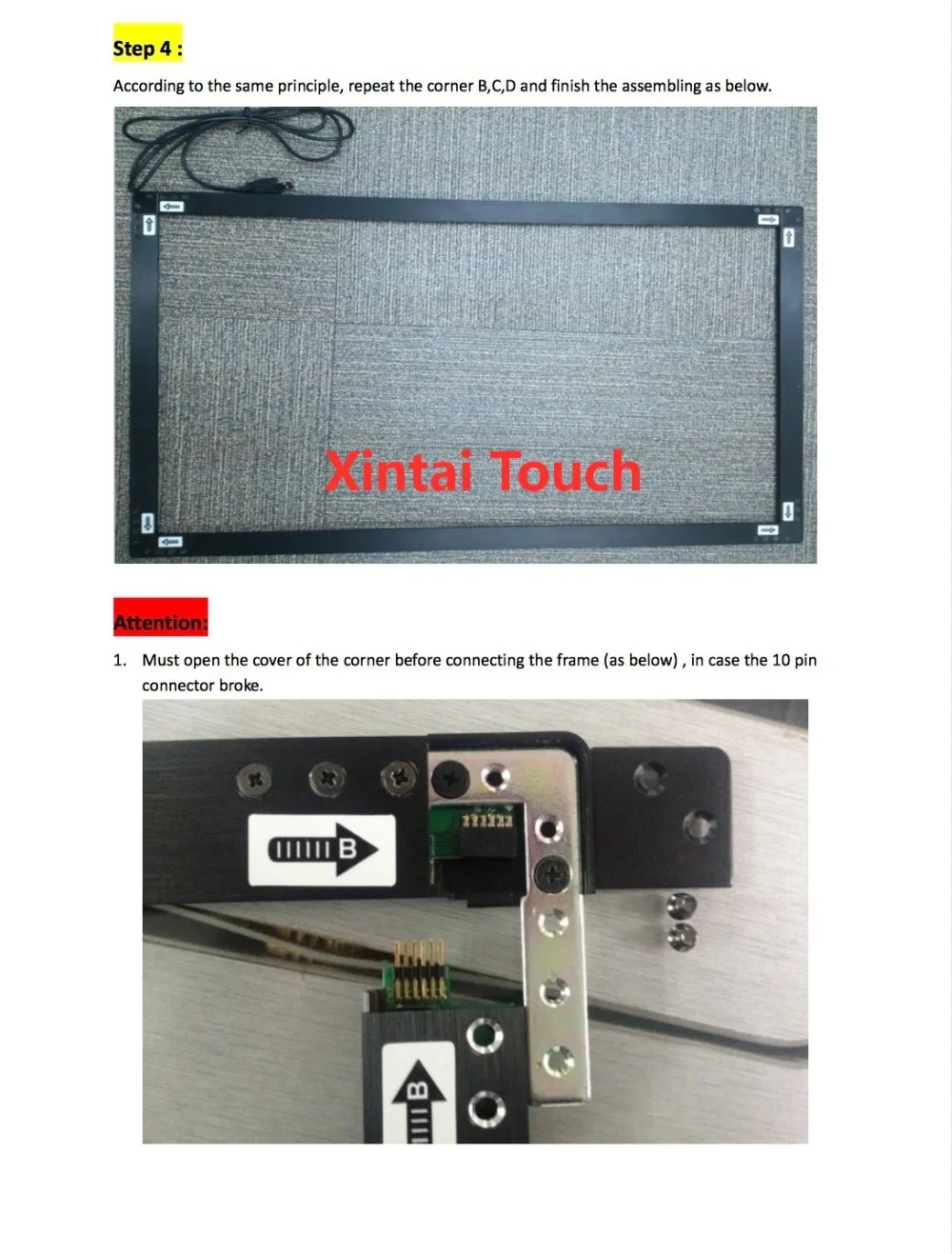 Xintai Touch 42 дюймов 10 точек Высокое Качество ИК мульти сенсорный экран/панель/рамка Комплект 16:9 Fromat для Светодиодный ТВ, Интерактивный Стол