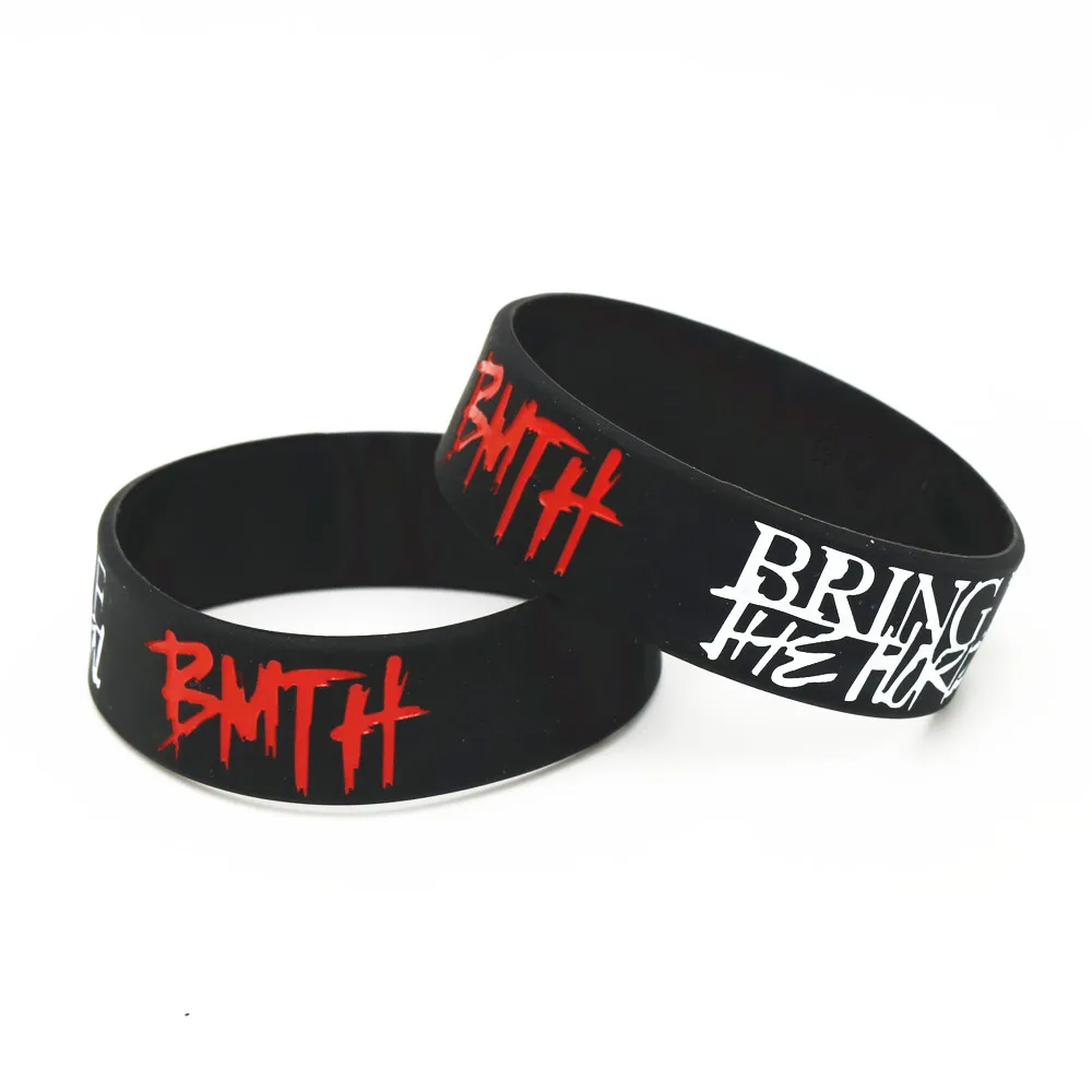 Музыкальный браслет BMTH Bring Me The Horizon 1 шт. силиконовые браслеты и металлический для