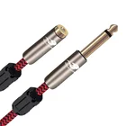 6,35 мм штекер (14 ''TS моно-штекер) к RCA Женский аудио кабель Phono усилители Динамик Звуковой ящик миксер микшерная консоль линия 1 м 2 м 3 м 5 м