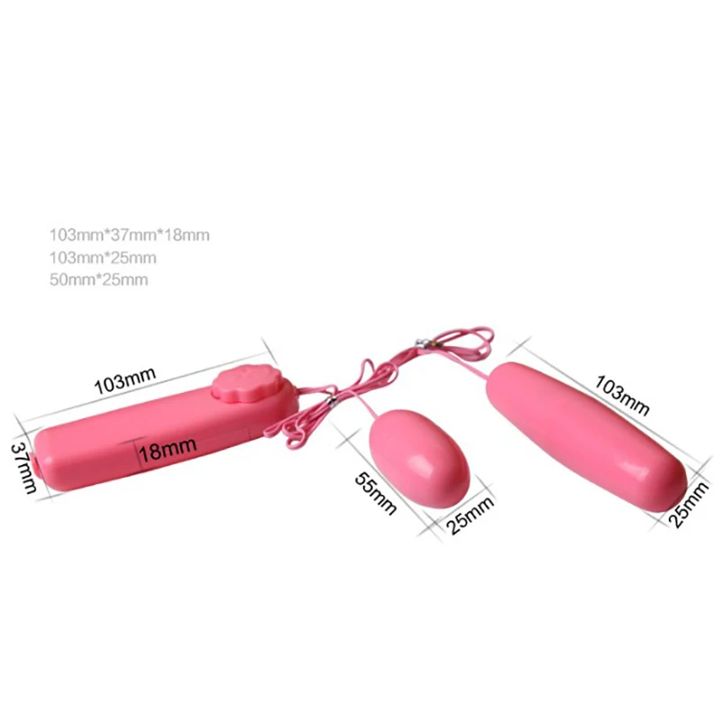Двойной вибратор в виде яйца Стимулятор клитора точки G Анальная пробка для