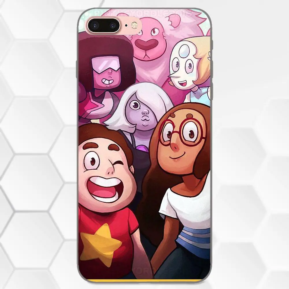 Уникальный Чехол черный ТПУ Стивен Вселенная Рубин Аметист для Samsung Galaxy A3 A5 A6 A6s A7