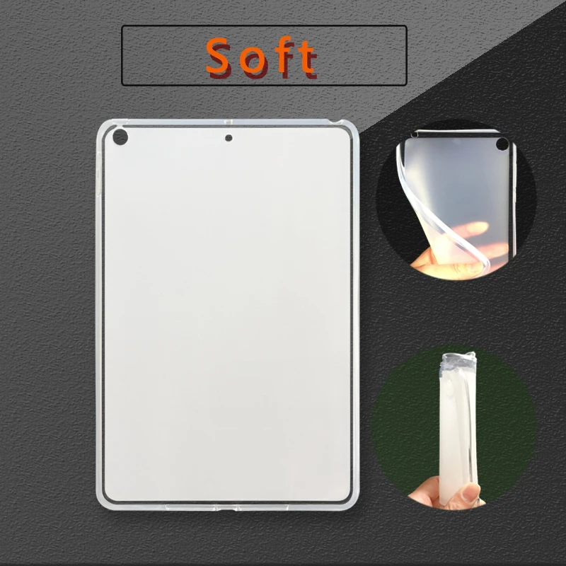 Мягкий силиконовый Ультратонкий чехол для iPad Mini 1 2 3 4 5 7 9 Pro 11 2018 2019 10 модель A1538 A1550