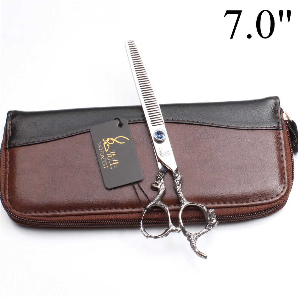 7&quot 19.5cm 440C Mr Rabbit Hairdresser For Dog Haircuts Cutting Scissors Thinning Shears Human Hair Barber T9100 | Красота и