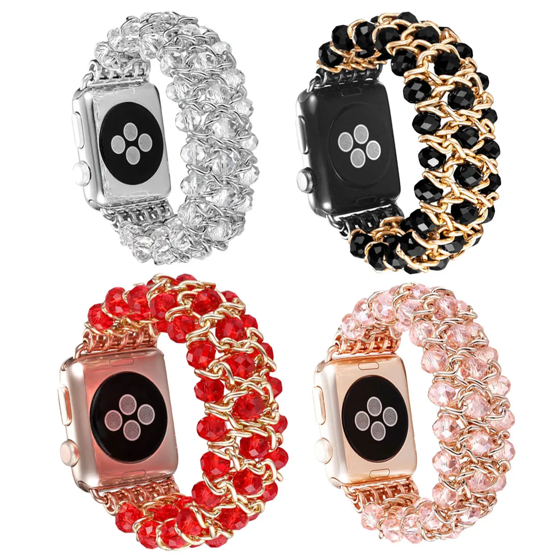 Модный роскошный ювелирный ремень ремешок 38 мм/42 мм для Apple Watch блестящий