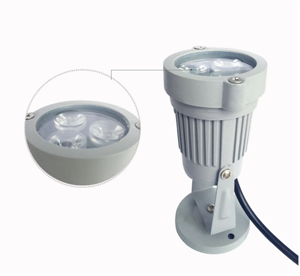 90 в 260 Led COB лужайки лампы 3 Вт подсветка для садовой дорожки и пруда Наружное