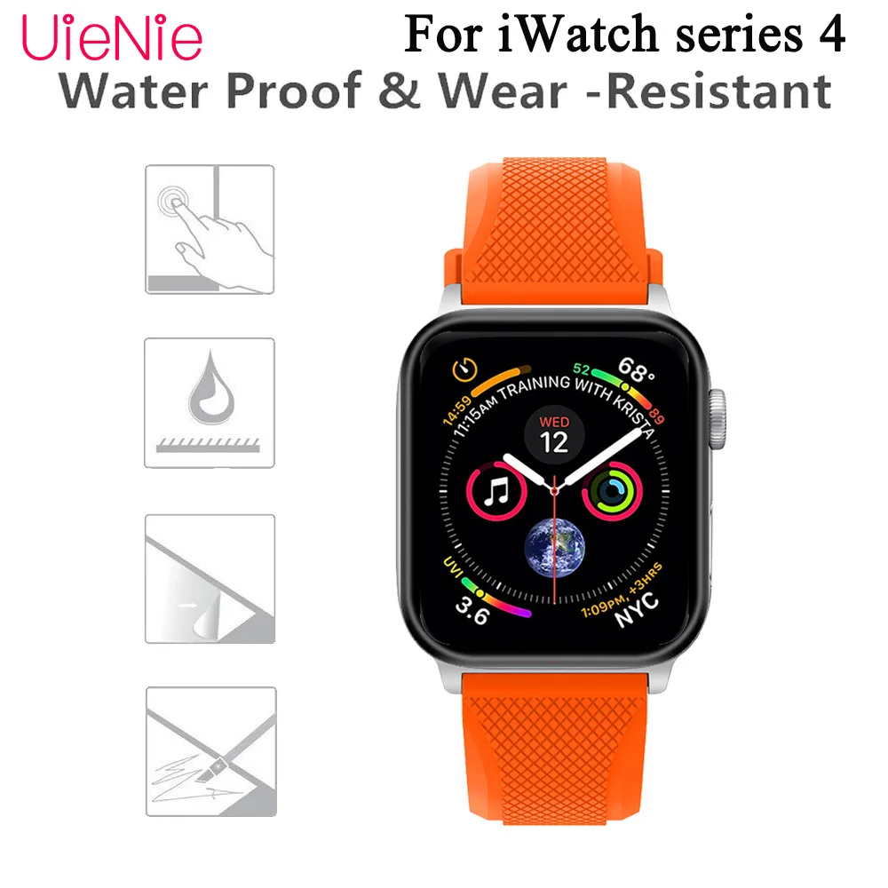 Закаленное стекло для Apple Watch 4 полное покрытие 3D изогнутая Защитная пленка iWatch band