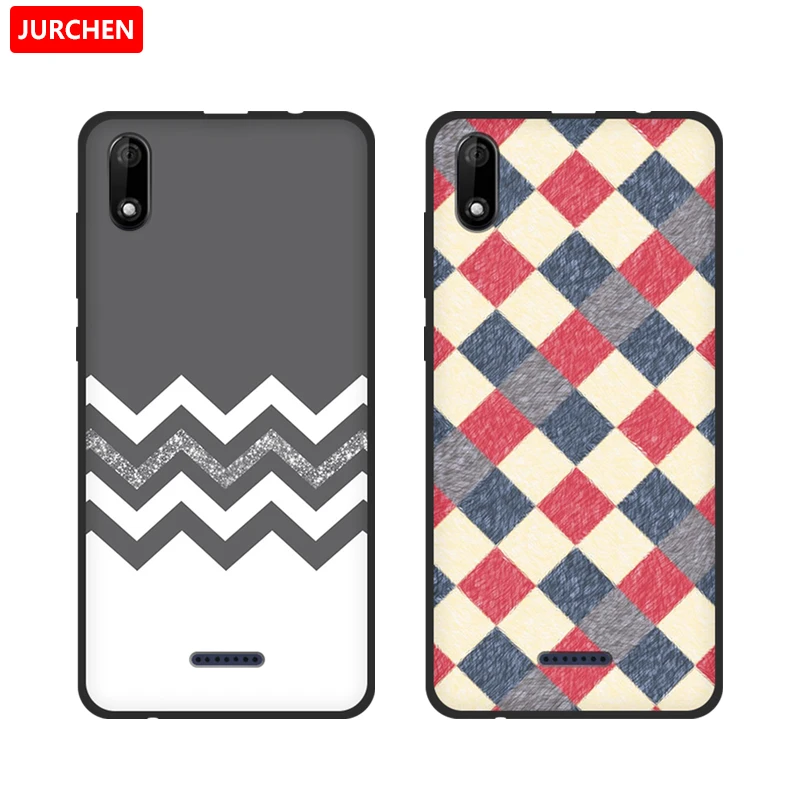 Яркий Силиконовый мягкий чехол JURCHEN для Wiko Y60 5 45 дюйма 2019 мультяшный милый из