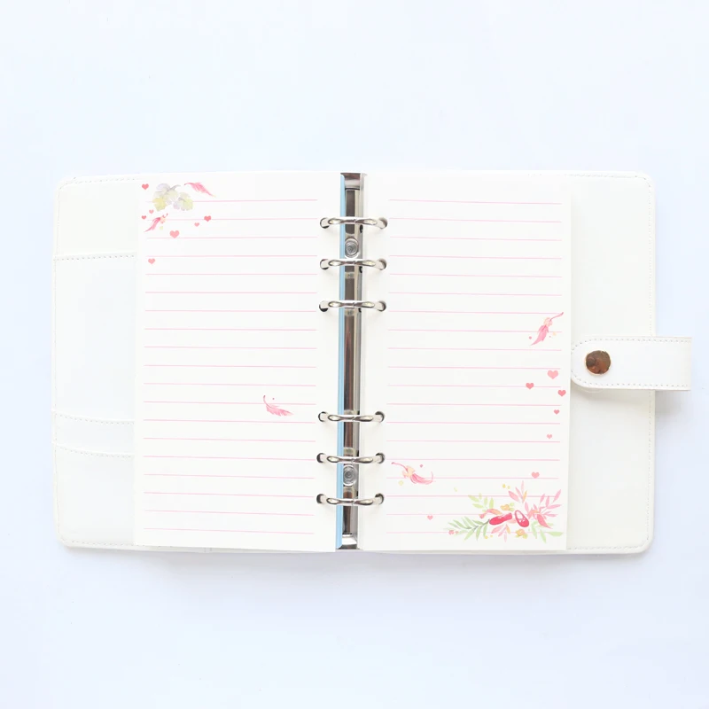 Domikee милый каваи Фламинго шаблон 6 связующее кольцо спиральный планер записные