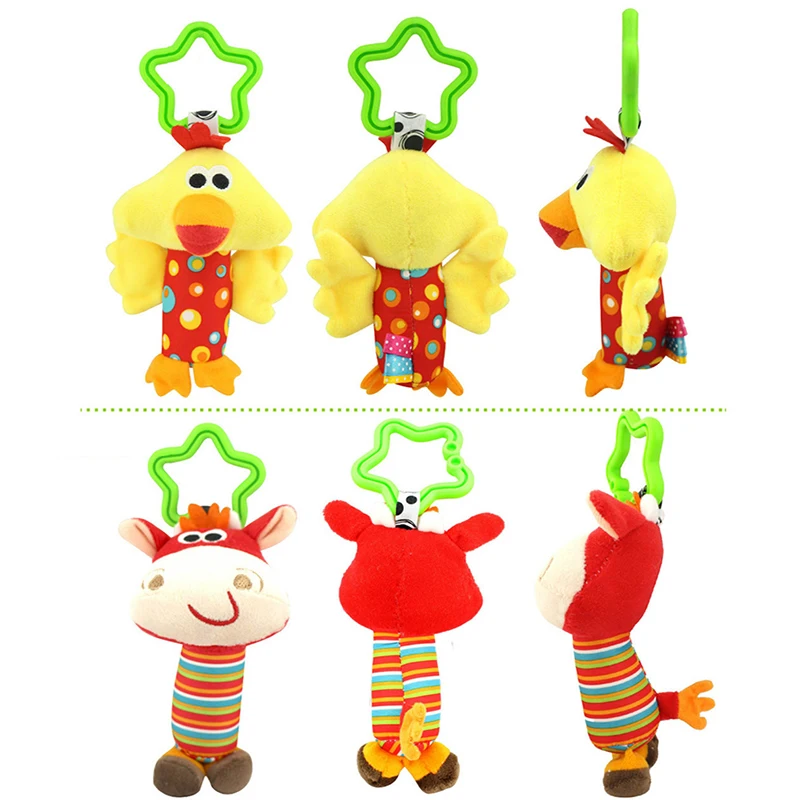 Стиль 6 счастливый обезьяна для новорожденных Мягкая погремушка Игрушечные