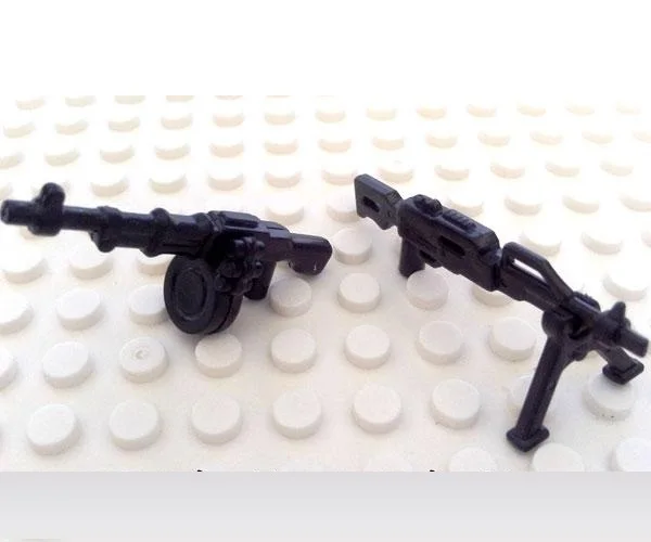 2 шт./компл. RPD пулемёт оригинальные блоки мини игрушки полиция спецназа военное