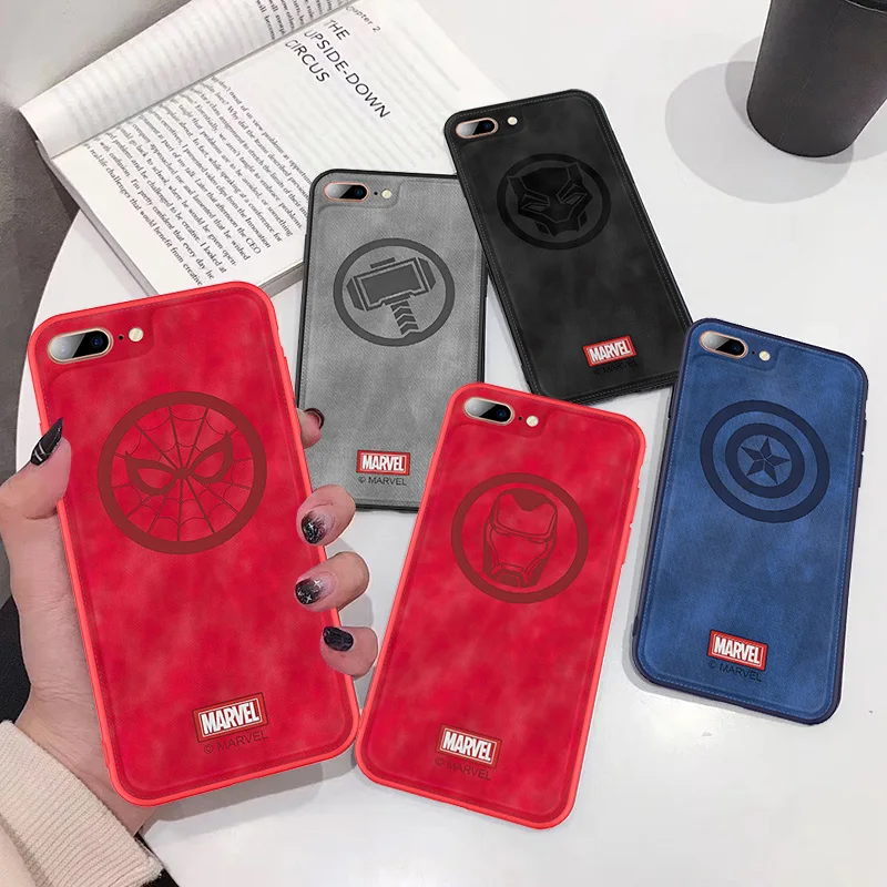 Популярный бренд Marvel Оригинальный чехол для телефона iPhone 7 8 Plus X XS MAX XR Мстители