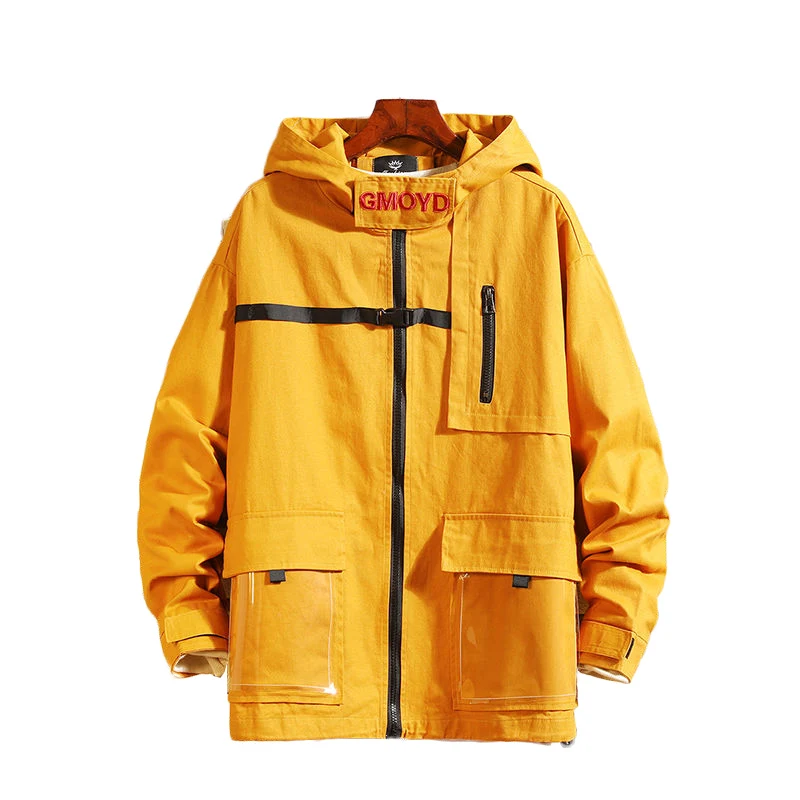 M-5XL плюс размеры 2019 новая мода для мужчин повседневное Zip Up ветровка куртки с