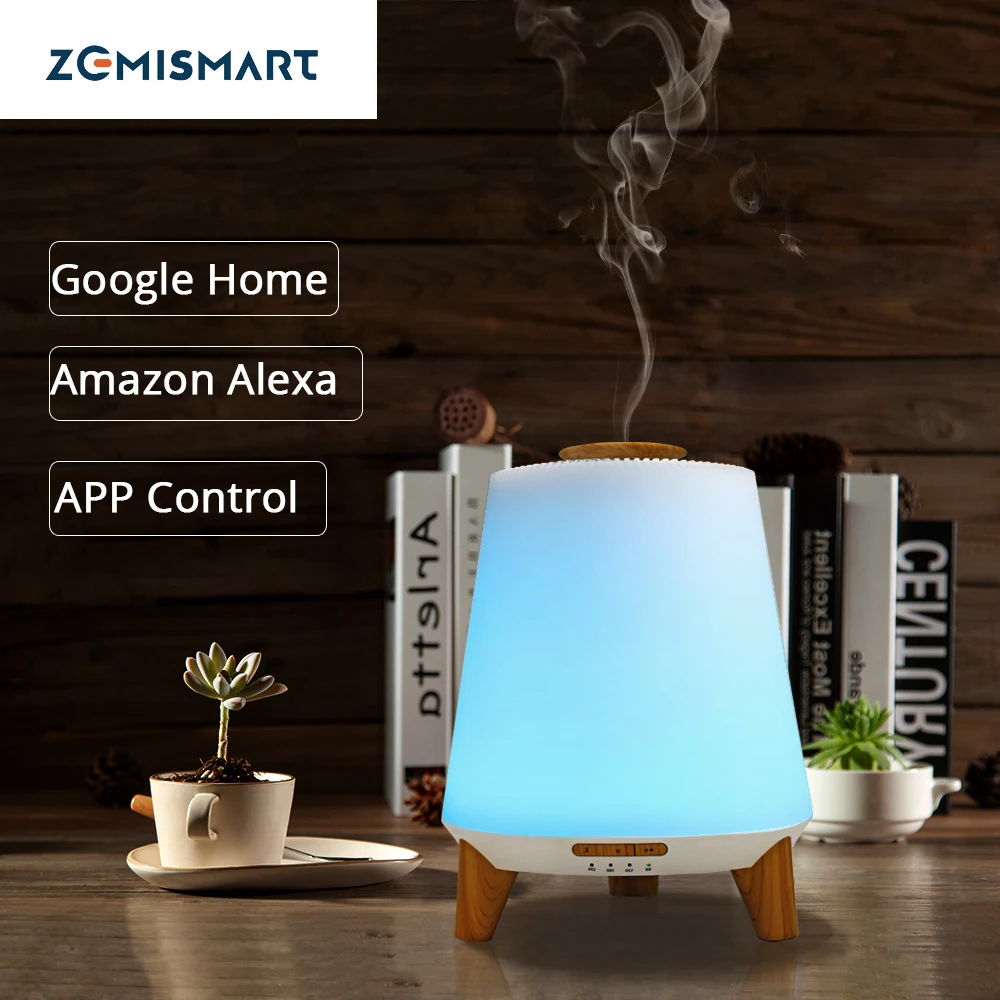 Smart эфирное масло Арома диффузор увлажнитель прохладный туман RGB светодио дный