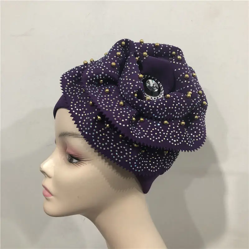 Африканский тюрбан шапка с камнями африканская женская для африканских шляп