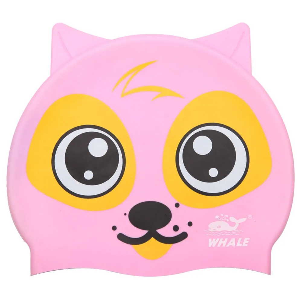 Sportswear Accessories Kids Silicone Cute Cartoon Shape Swim Cap Waterproof Soft Light lovely | Спорт и развлечения