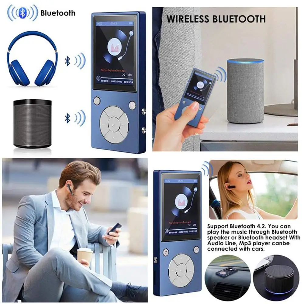 MP4 плеер Bluetooth 4 2 встроенный динамик музыкальный без потерь большой экран дюйма с