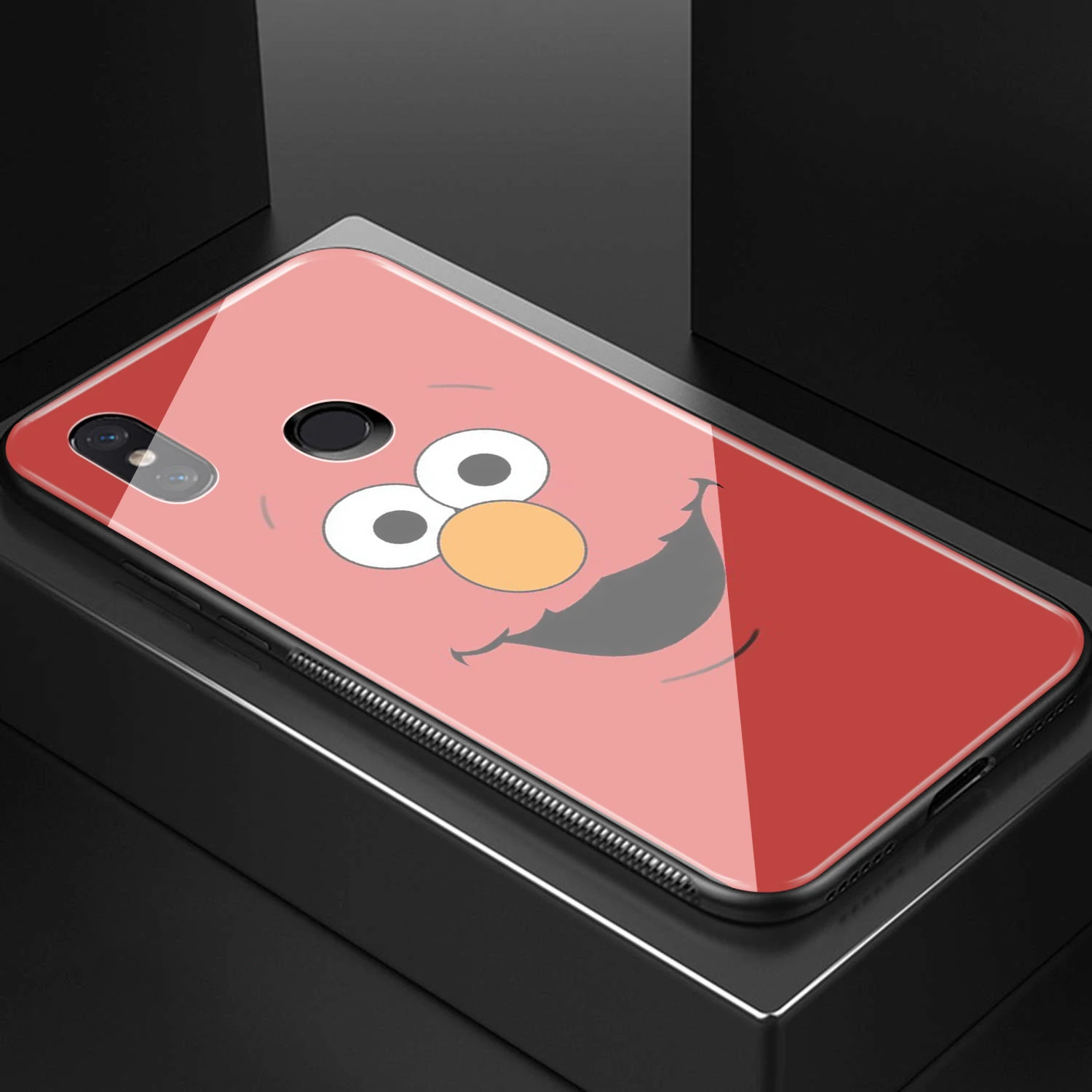 Чехол Lavaza Elmo с изображением печенья монстра из закаленного стекла для Redmi Note 4X 5 6 6A