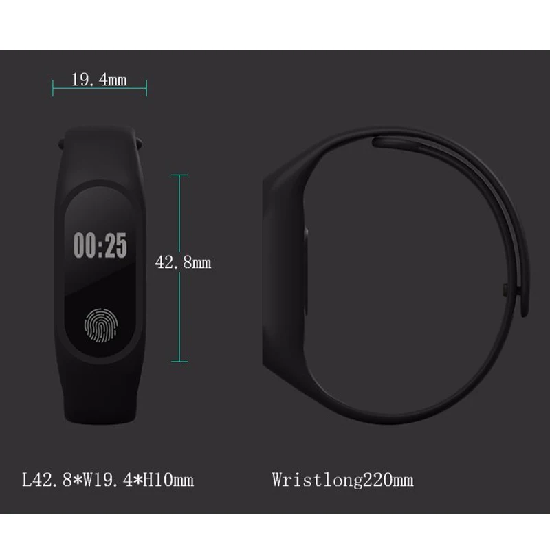 Smartband M2 Bluetooth Smart Браслет фитнес трекер Шагомер сердечного ритма сна мониторы