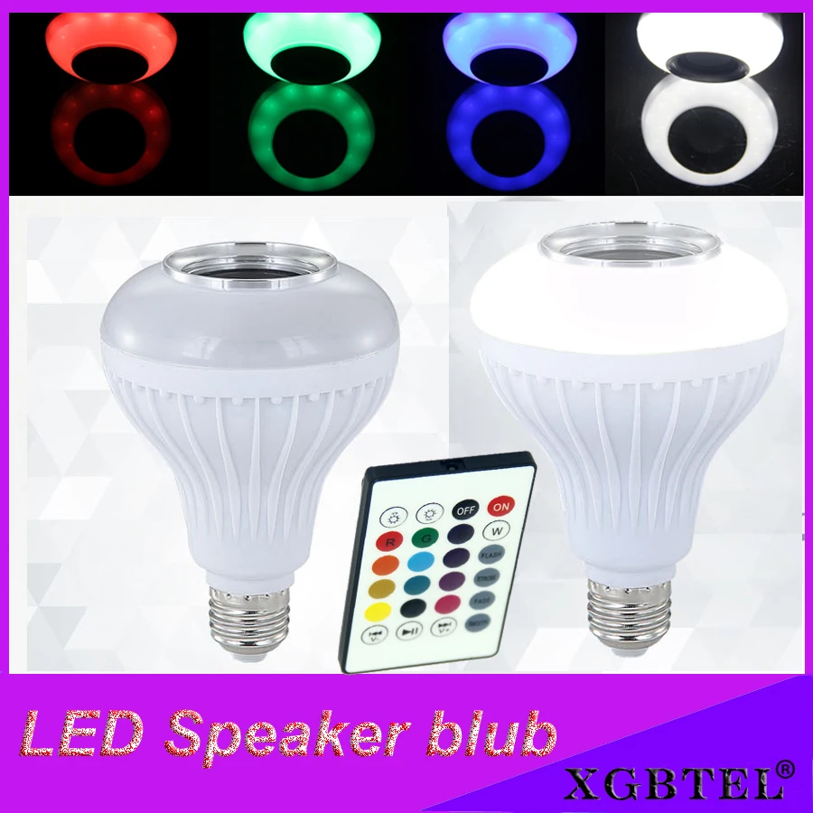 Умная Беспроводная лампа E27 с Bluetooth динамиком диммисветодиодный LED дистанционным