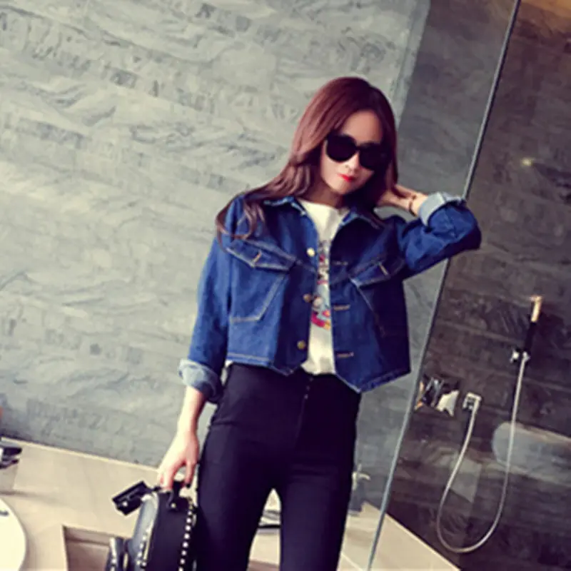 2020 новая весенняя куртка женская Европейская мода длинный рукав карманы