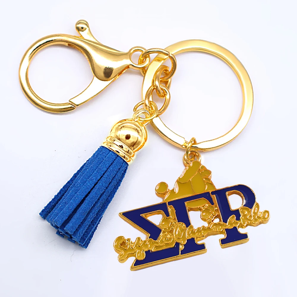 Новая мода эмаль металл греческое общество Сигма гамма RHO sorority подвеска брелок с