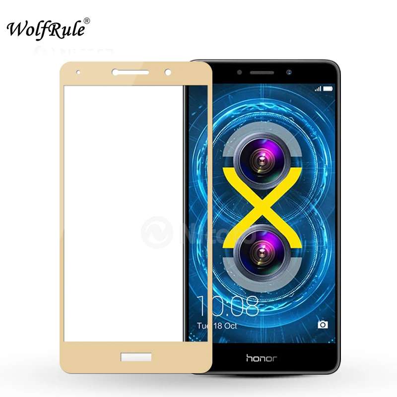 Полное стекло Huawei Honor 6X защитная пленка 2.5D закаленное для 6X/GR5 2017|glass for huawei|glass huaweitempered glass |