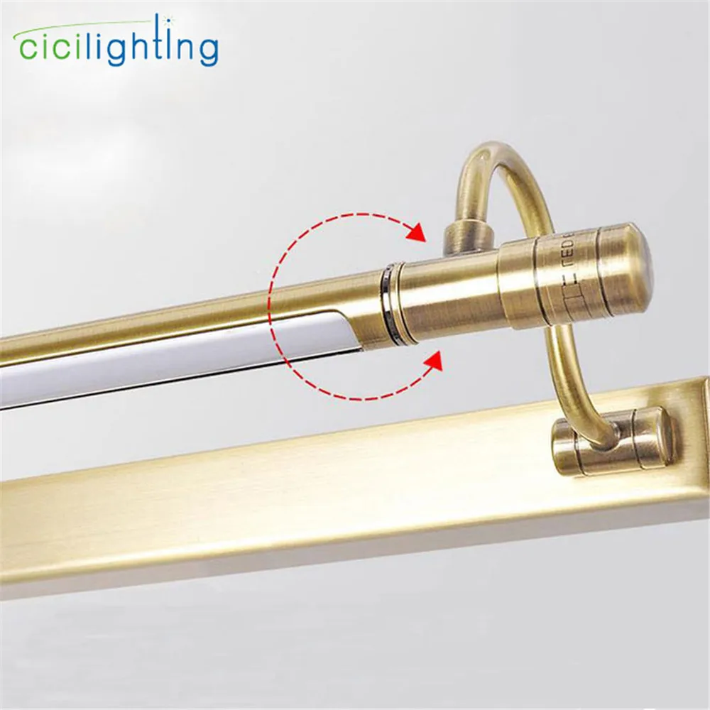 Декоративная светодиодная лампа для зеркала в винтажном стиле 10 Вт 65 см|lighting lamp