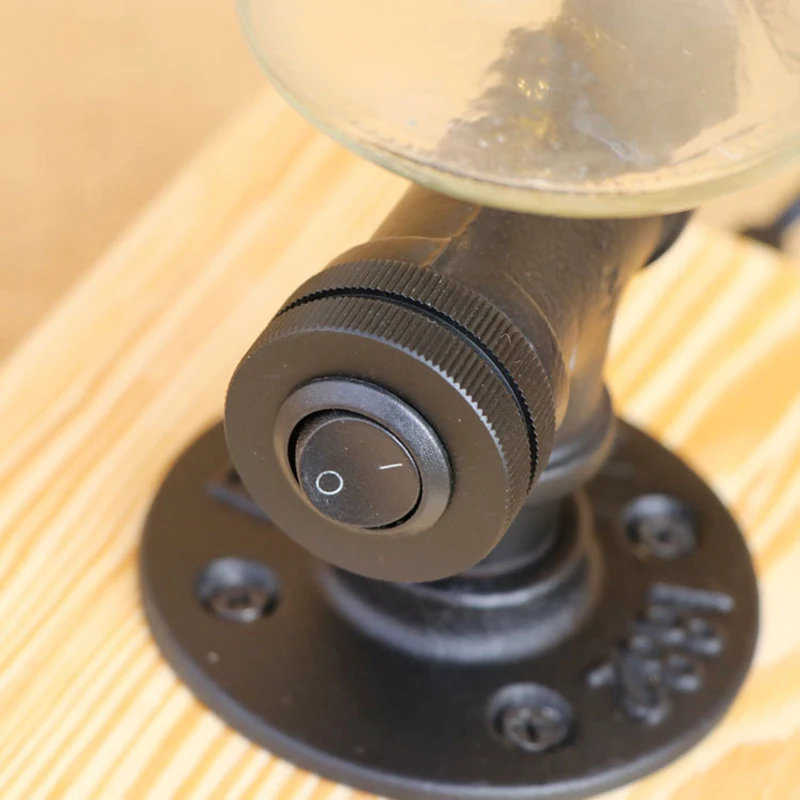 Современный абажур бутылка Настольный светильник промышленная Настольная лампа