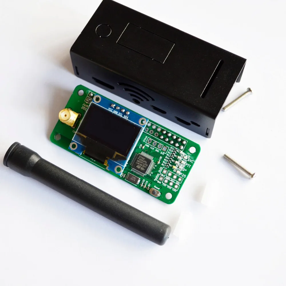 UHF & VHF MMDVM hotspot поддержка P25 DMR YSF + черный алюминиевый корпус OLED для raspberry