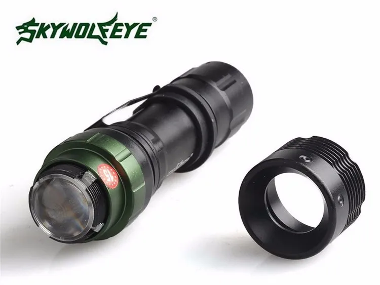 SKYWOLFEYE 3 файлов масштабируемый открытый туристический фонарик 18650 тактический фонарик Q5 светодиодный фонарик велосипедный фонарик